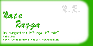 mate razga business card